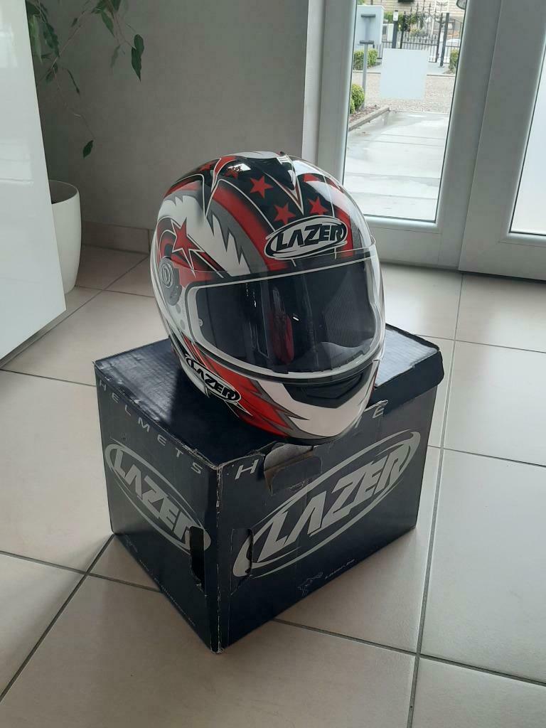 Casque moto Lazer vertigo flash, Casque intégral, Enlèvement, Neuf, sans ticket, XS