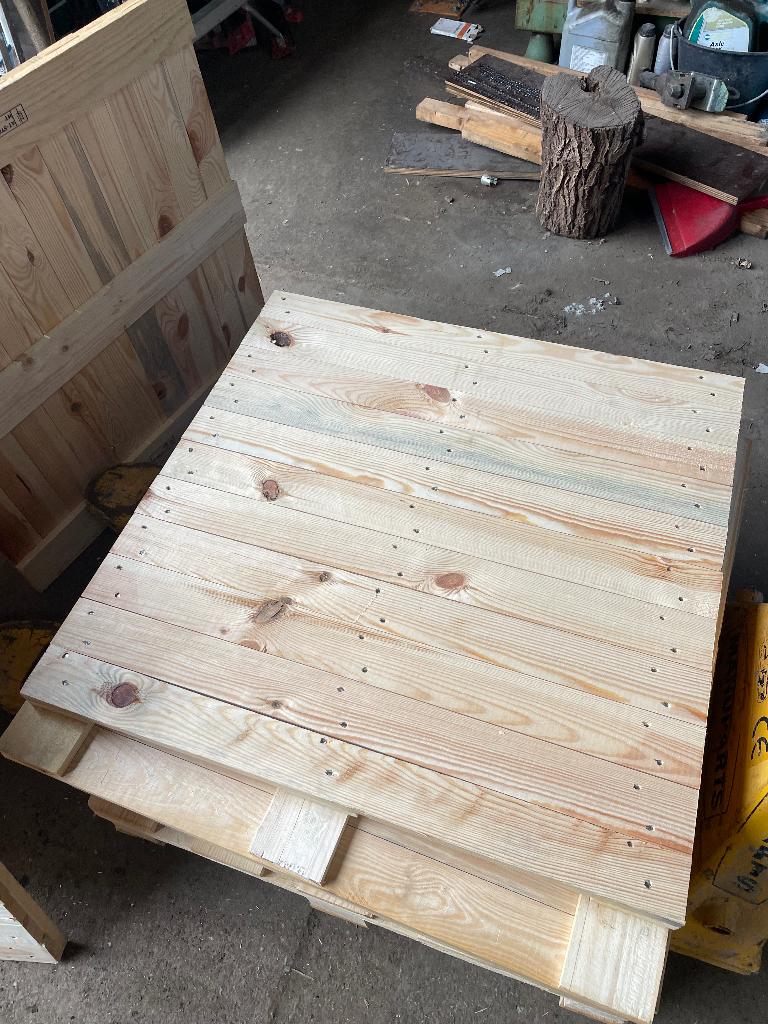 Houten tegels of vlonders 80x80 perfecte staat, Ophalen, Gebruikt, Grenen, Overige typen