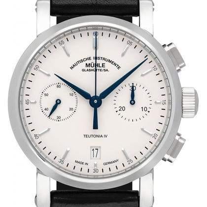 Nieuwe Teutonia IV Chronograph van Mühle Glashütte compleet, Bijoux, Sacs & Beauté, Montres | Hommes, Neuf, Montre-bracelet, Autres marques