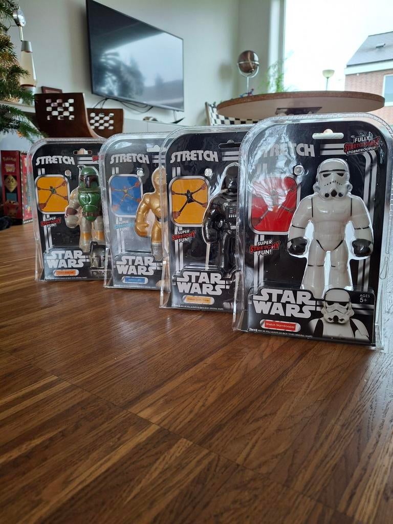 4 Hasbro Star Wars Stretch Action Figures, Ophalen of Verzenden, Nieuw, Actiefiguurtje