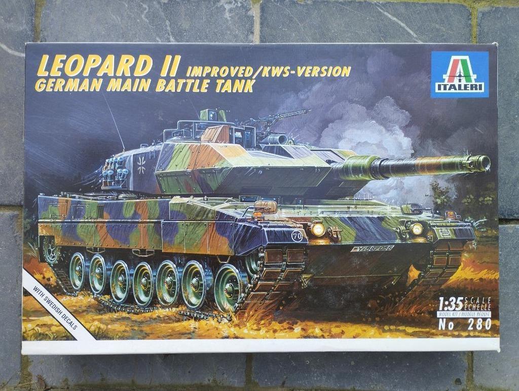 1:35 Leopard II Improved/KWS Version, Italeri N.280, Neuf, Tank, Italeri, Enlèvement