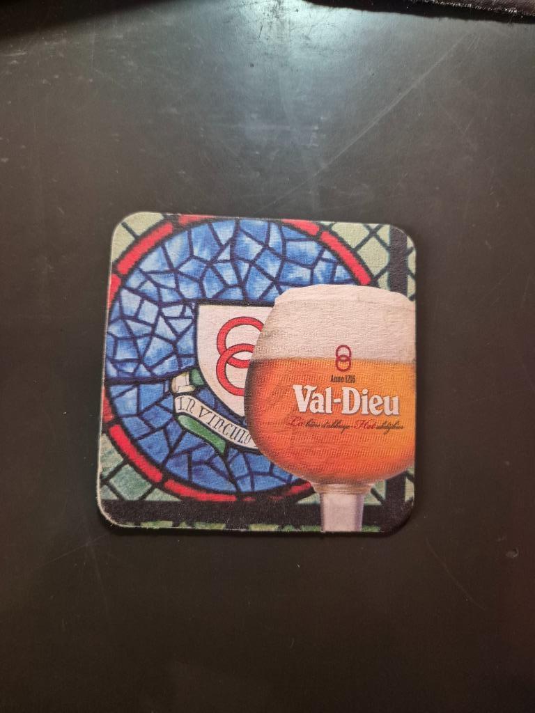 Sous Bock Val-Dieu, Collections, Marques de bière, Enlèvement ou Envoi, Utilisé, Sous-bock, Autres marques