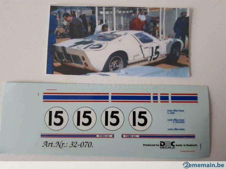 DMC 32-070 Ford GT40 Ford France decals 1/32, Ophalen of Verzenden, Nieuw