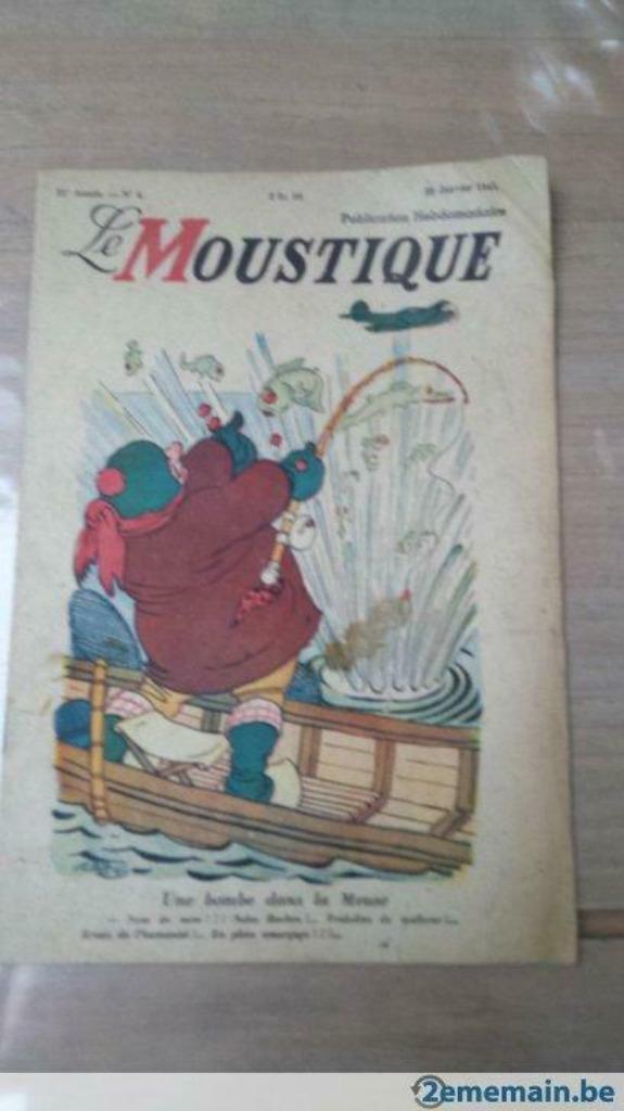 Le Moustique - 21ème année - n4 - 28 janvier 1945, Livres, Enlèvement ou Envoi, Utilisé, Autres types