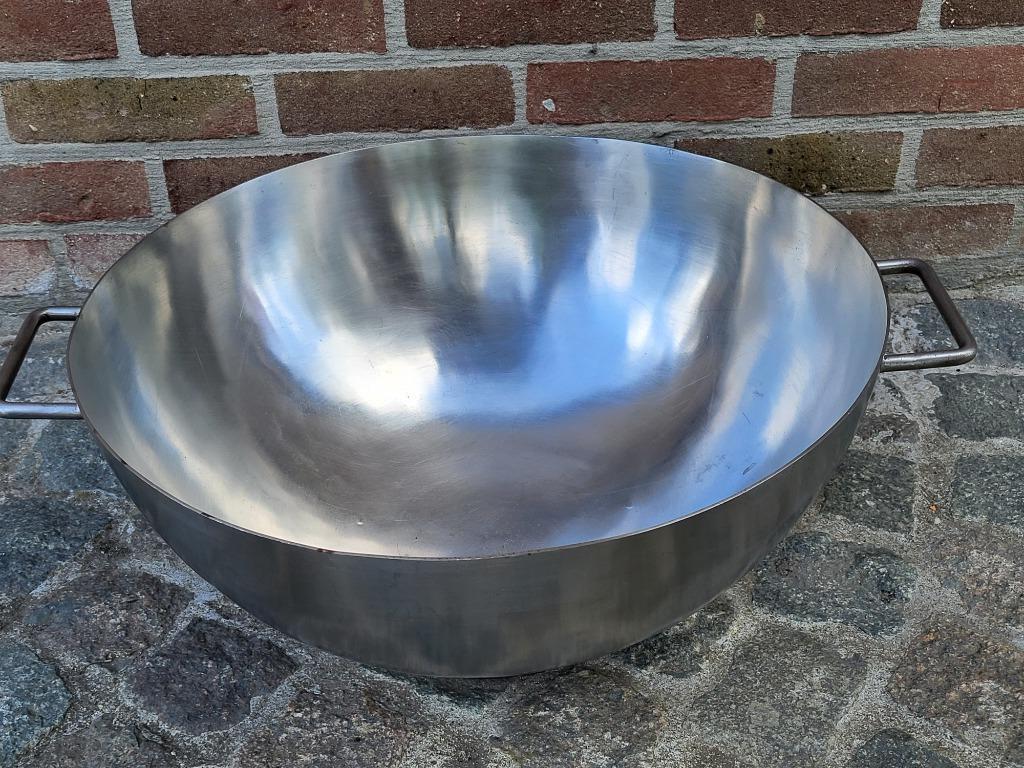 Inox wok, Enlèvement, Utilisé, Inox, Wok