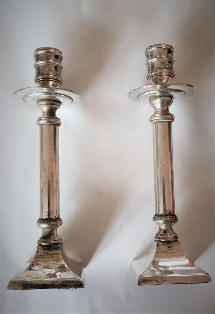 2 chandeliers anciens argentés, Enlèvement ou Envoi, Autres matériaux