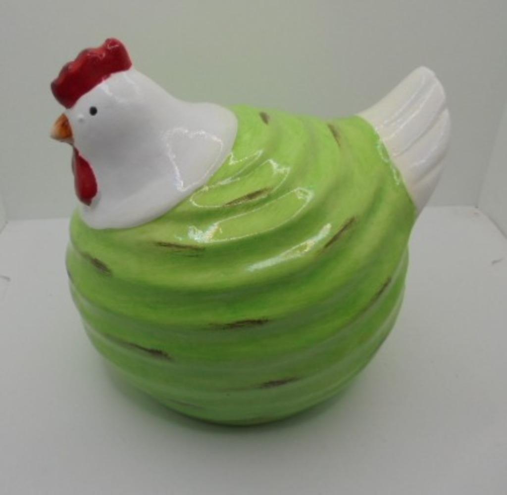KIP GROOT BOL GROEN 15 CM NIEUW, Divers, Pâques, Neuf, Enlèvement ou Envoi