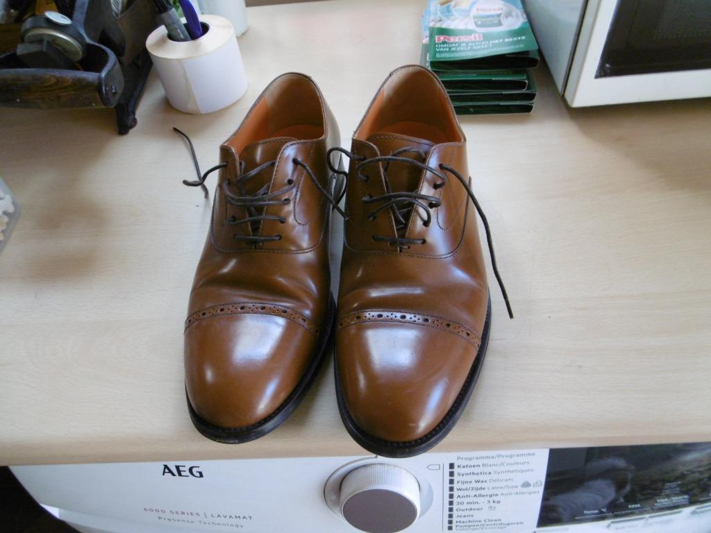 chaussures pour hommes « Maxime Tanghe » marron 41, cuir, Enlèvement ou Envoi, Chaussures à lacets, Comme neuf, Brun
