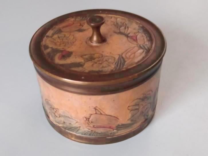 Koperen pot met deksel, Ophalen of Verzenden, Koper
