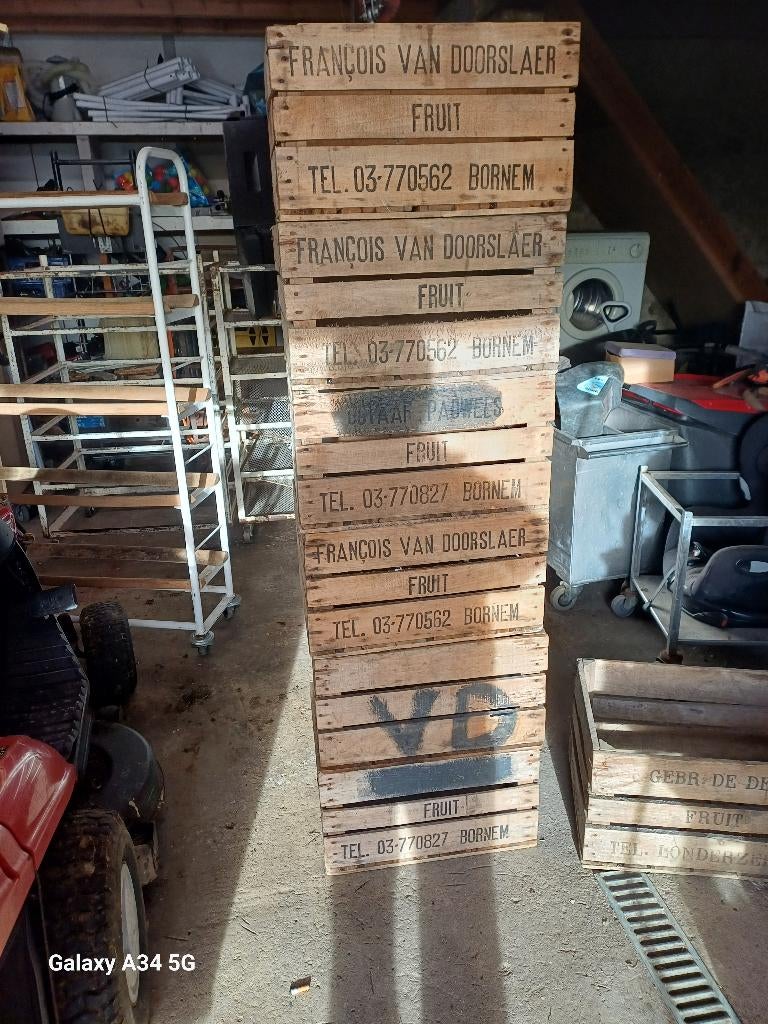 Set houten kisten met loft-deco, Antiek en Kunst, Ophalen