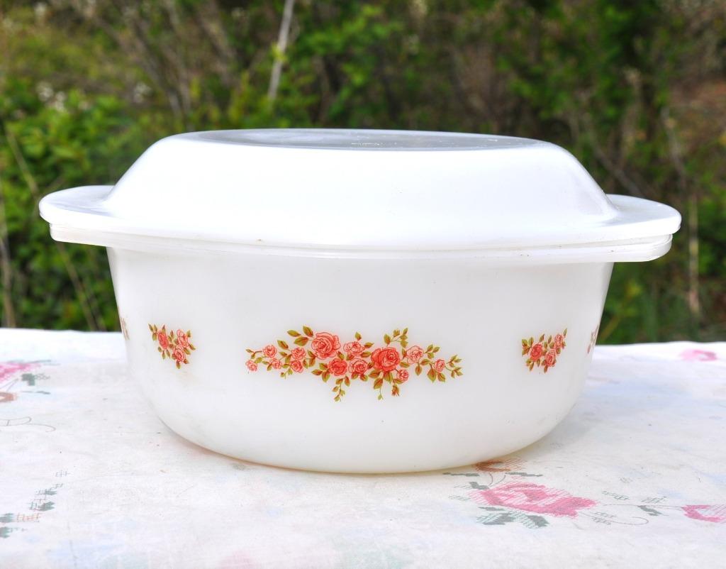 cocote arcopal vintage decor guirlande de rose, Enlèvement ou Envoi, Utilisé, Autres types