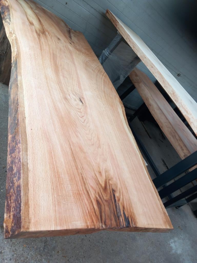 Boomstamtafels tafelbladen planken Decoratie badkamer salon, Tuin en Terras, Ophalen, Nieuw, Planken