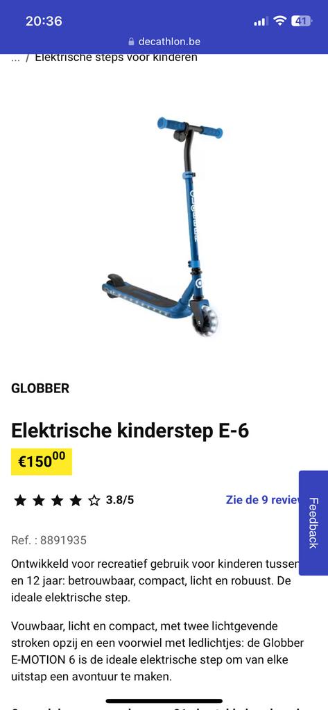 Globber, Enlèvement, Neuf