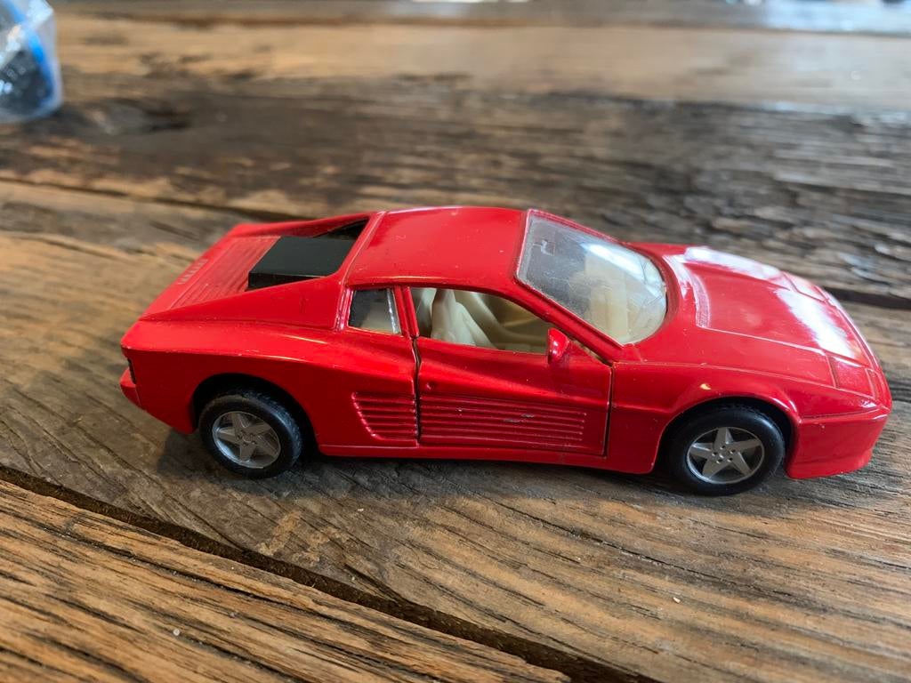 Vintage modelauto Ferrari 512 TR Maisto Shell 1/39 schaal, Hobby en Vrije tijd, Ophalen of Verzenden, Zo goed als nieuw