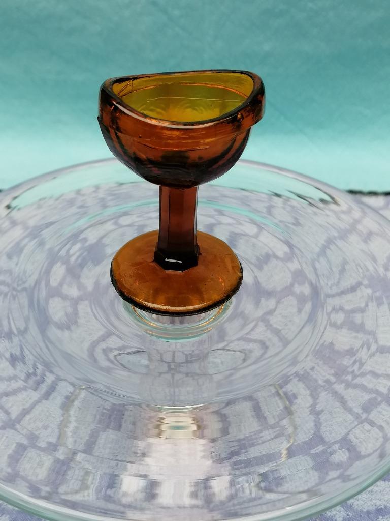 Antiek oogbad Amberkleur ca 1900 medische curiosa, Envoi