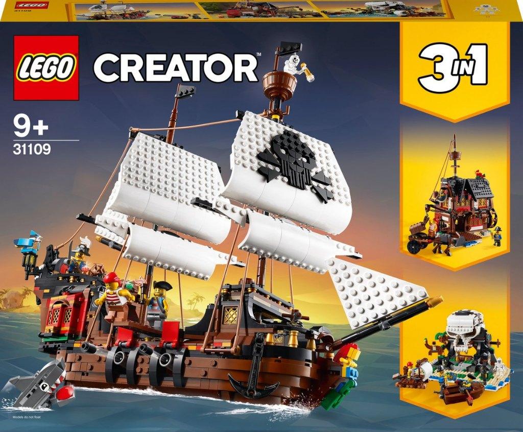 LEGO Creator Piratenschip - 31109 3 in 1 NIEUW, Kinderen en Baby's, Speelgoed | Duplo en Lego, Ophalen of Verzenden, Nieuw, Complete set