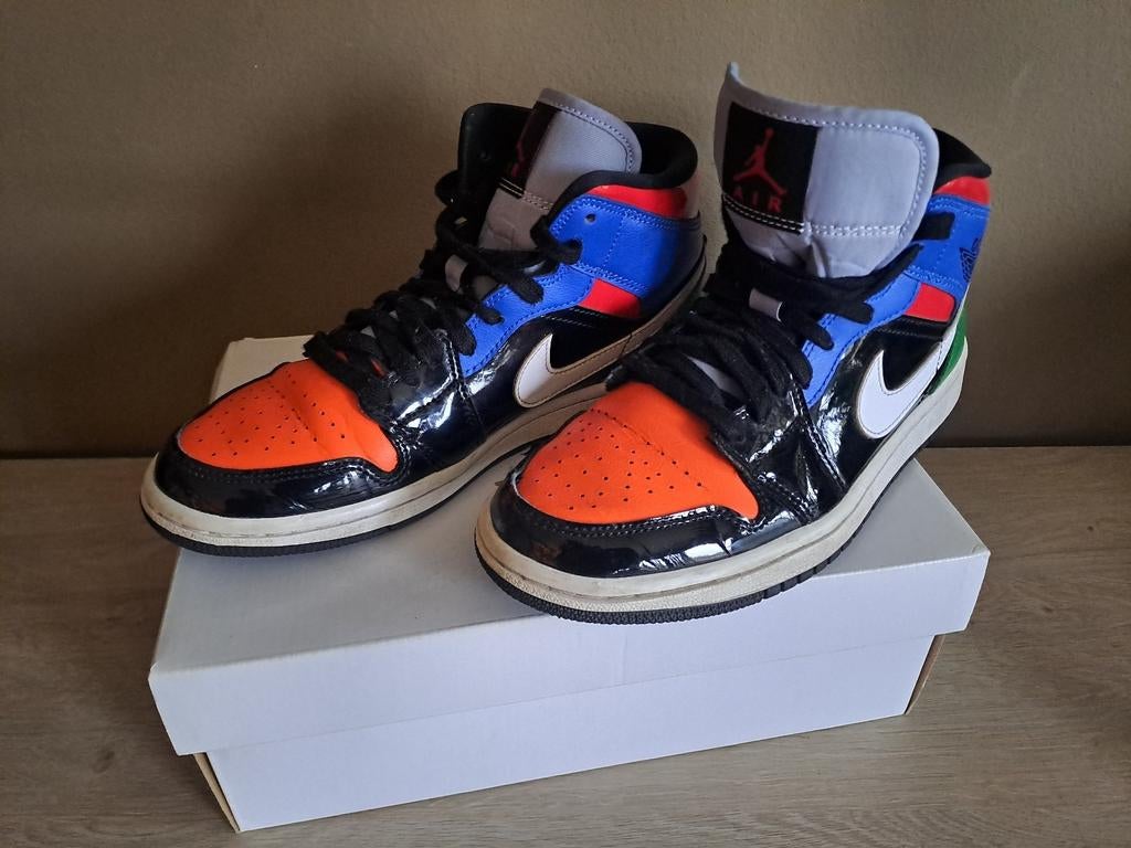 Originele Nike Air Jordan 1 MID SE Multicolor 38, Ophalen, Zo goed als nieuw, Sneakers