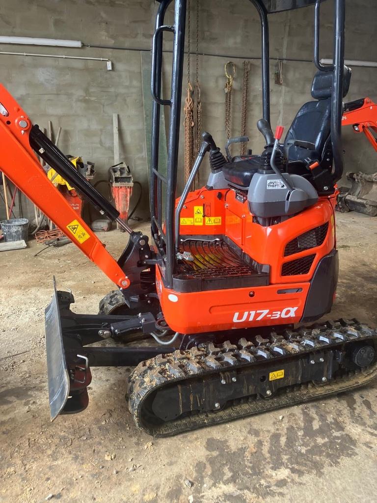 Grue 1.7 Kubota - Etat neuf (23h), Ophalen, Kraan