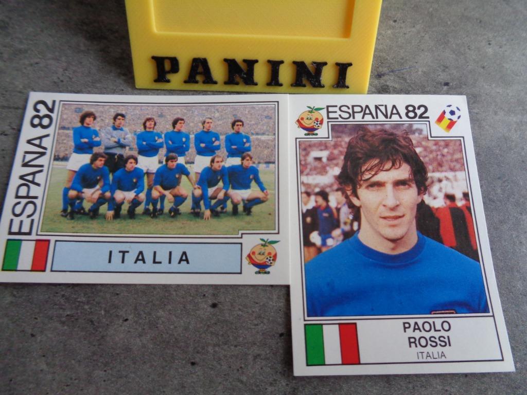 PANINI  VOETBAL STICKERS WORLD CUP STORY 2X  ITALIA   ******, Verzamelen, Ophalen of Verzenden