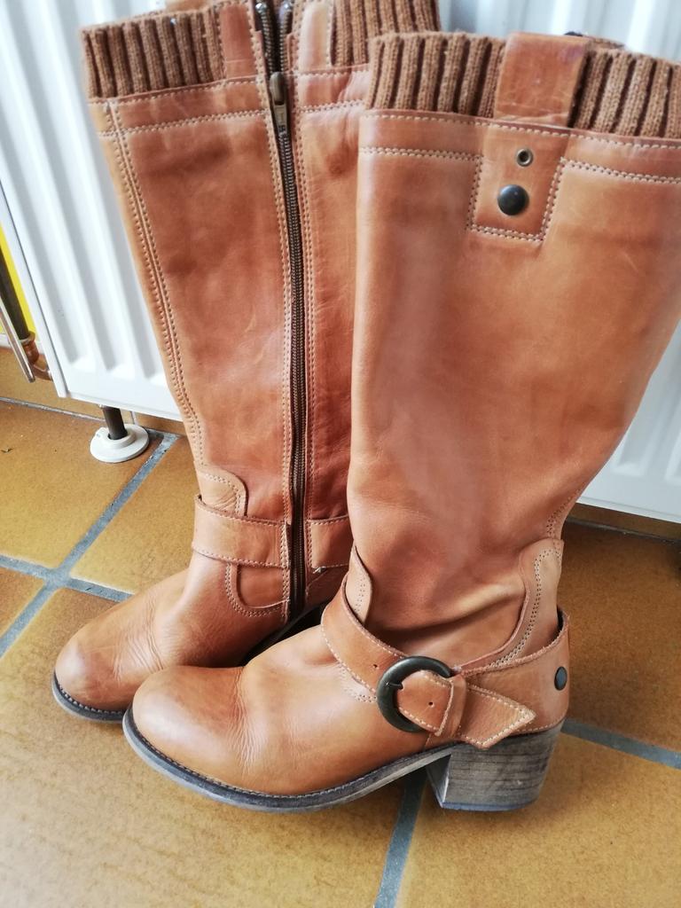 Bottes souples, cuir naturel, Vêtements | Femmes