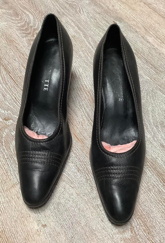 Escarpins en cuir noirs Nicolette pour femme, Enlèvement, Comme neuf