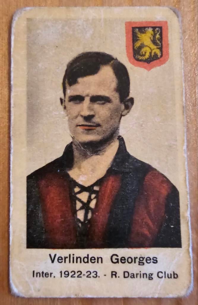 1930s (pre panini) Georges Verlinden Daring Club Brussel!, Hobby en Vrije tijd, Stickers en Plaatjes, Zo goed als nieuw, Plaatje