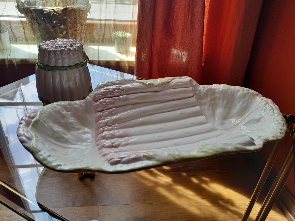 Plat et saucière à asperges, Enlèvement ou Envoi