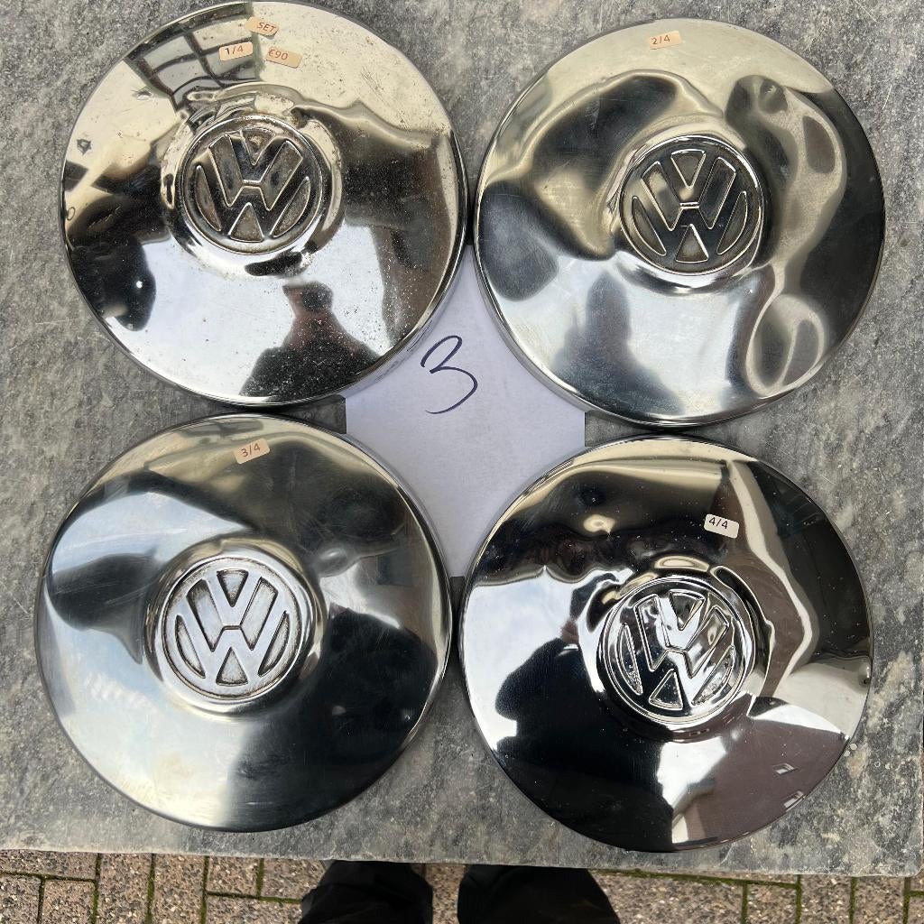 VW Chromen Wieldop 4x130 Kever KG T2B T3 Type 3 5x112, Enlèvement ou Envoi, Utilisé