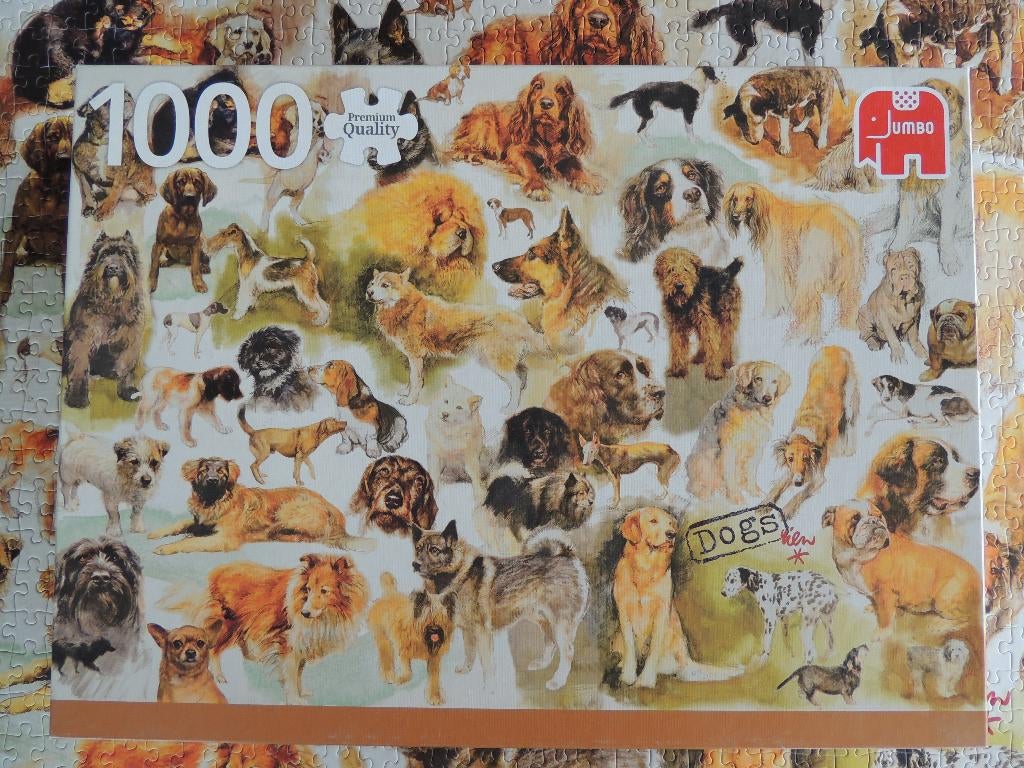 Puzzle 1000 pièces - Poster de chiens, Enlèvement, Puzzle