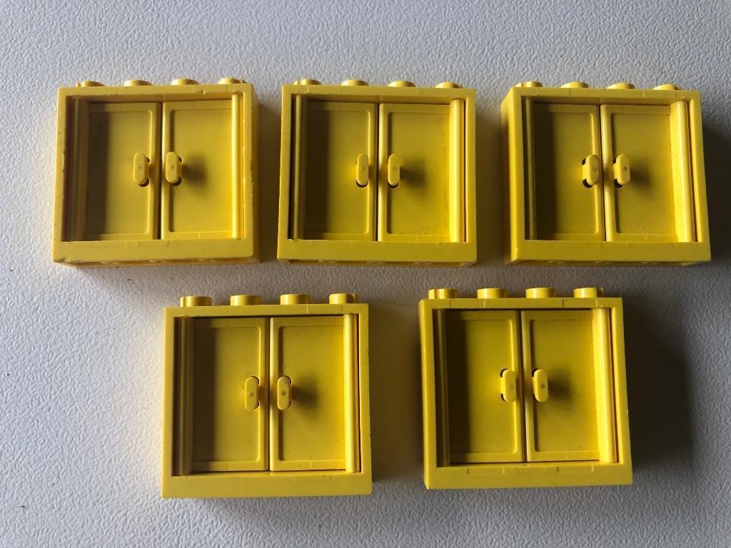 Lego train Doors en frames set 4564 5 stuks / 414-39, Ophalen of Verzenden, Gebruikt, Losse stenen, Lego