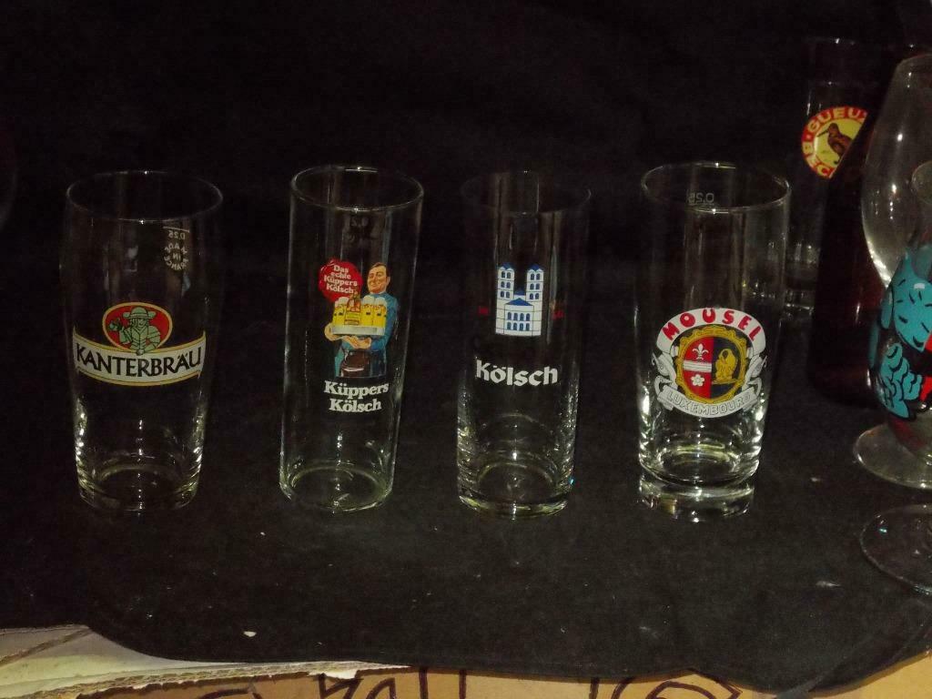 Bierglazen.Kanterbrau.Kuppers .Gereons.Kolsch.Mousel.D 130, Enlèvement ou Envoi, Comme neuf, Verre ou Verres, Autres marques