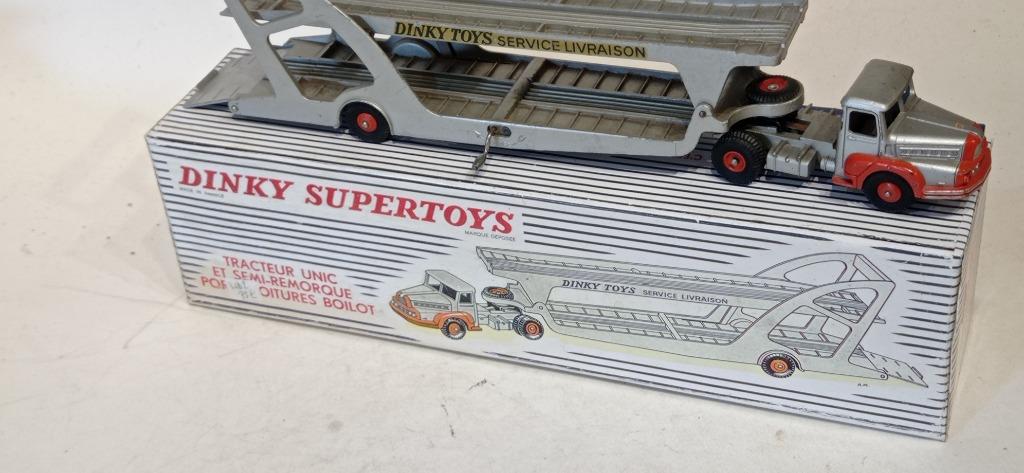 DINKY TOYS FRANCE UNIC TRANS PORTE  VOITURE, Enlèvement ou Envoi, Comme neuf, Bus ou Camion, Dinky Toys