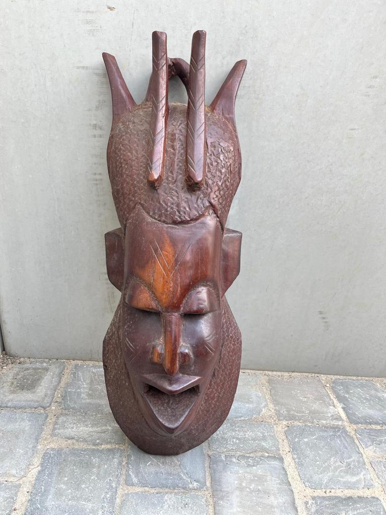 Afrikaans masker, Antiek en Kunst, Kunst | Beelden en Houtsnijwerken, Ophalen