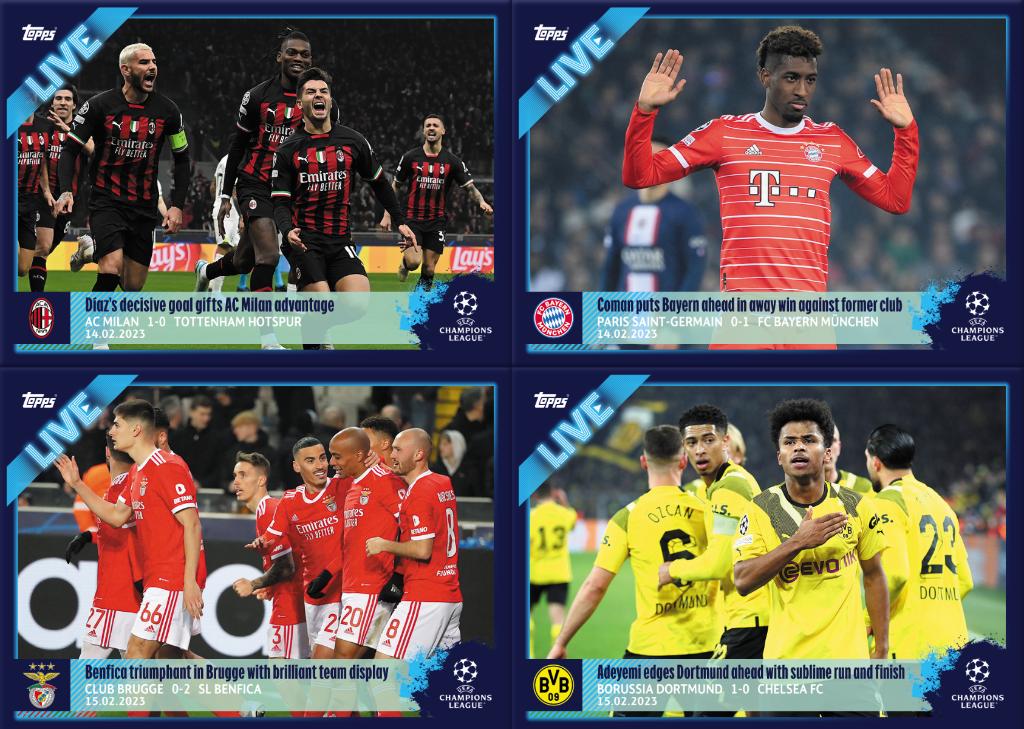 TOPPS Ligue des Champions 2022 - 2023 / MISE À JOUR 3, Envoi, Neuf, Affiche, Image ou Autocollant