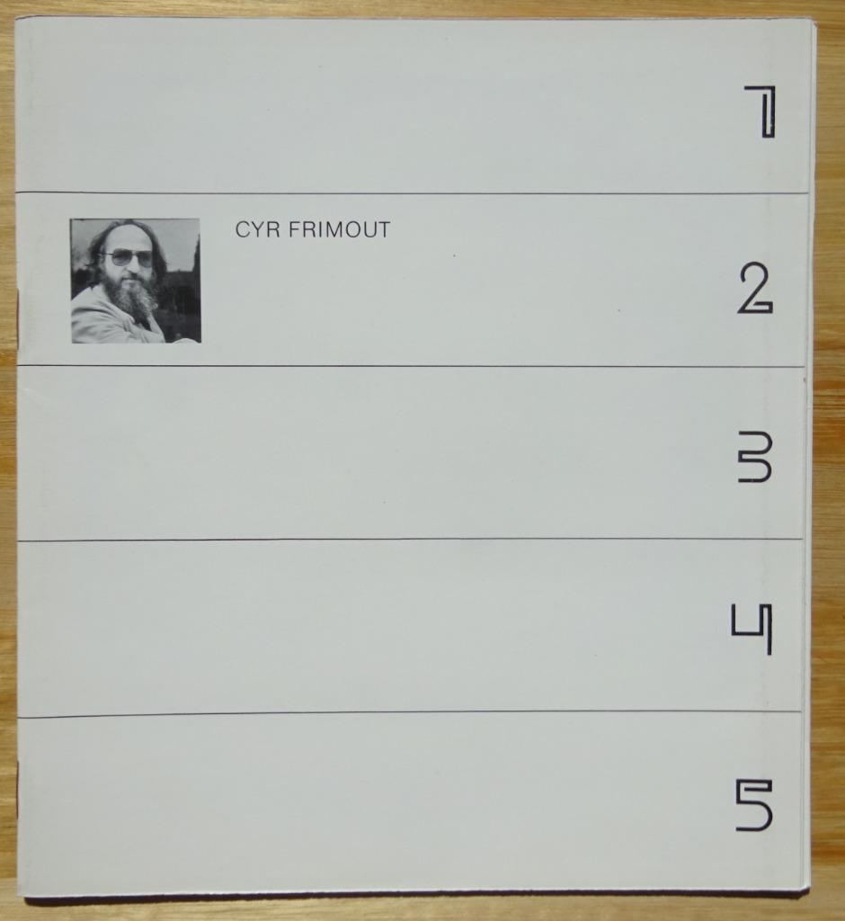 HAM 1982, Cyr Frimout, monografische brochure, Ophalen of Verzenden, Zo goed als nieuw, Schilder- en Tekenkunst