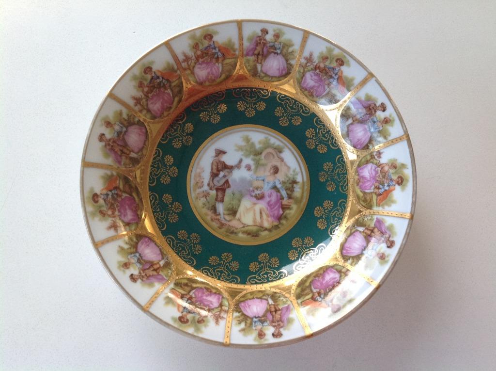 petit plat en porcelaine Dieux Carlsbad 1921, Antiquités & Art, Enlèvement ou Envoi