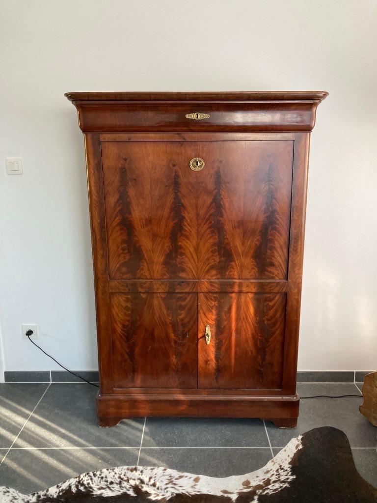Antieke secretaire, Huis en Inrichting, Ophalen, Gebruikt, Antiek vintage, Kersenhout