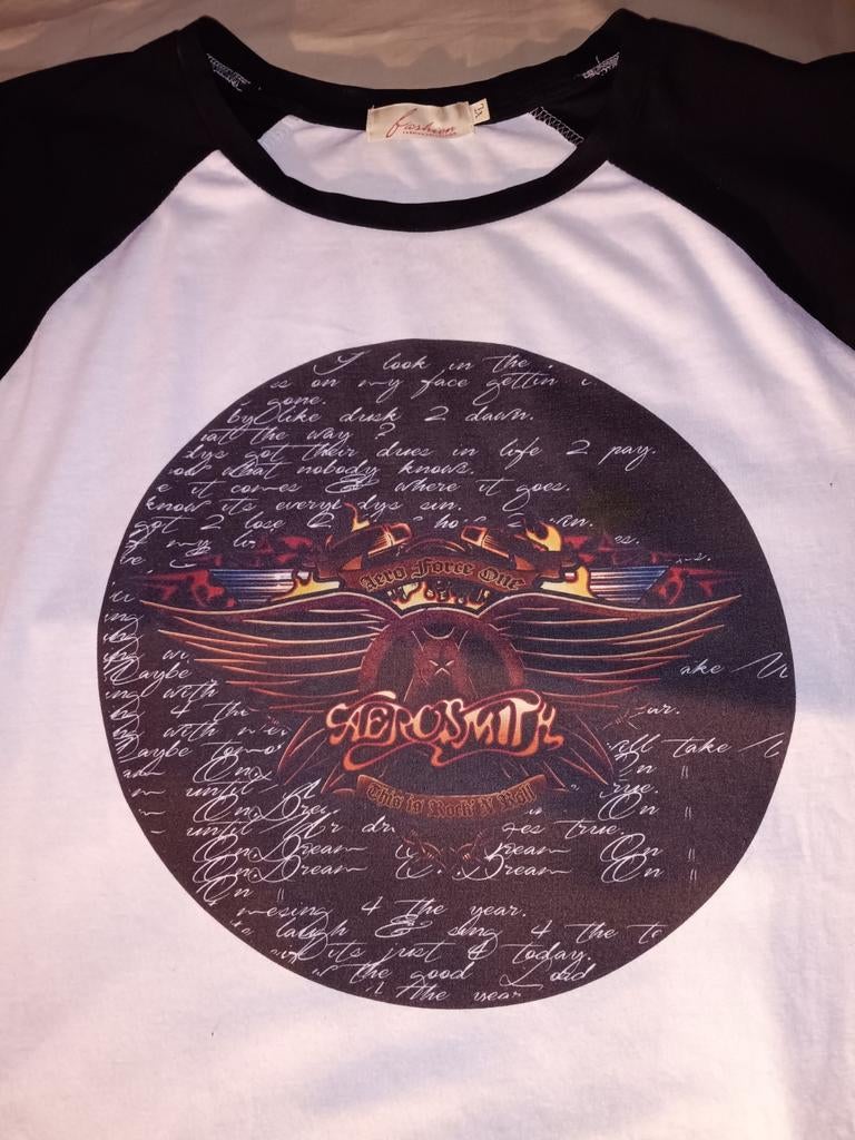 Aerosmith XL t-shirt, Ophalen of Verzenden, Wit