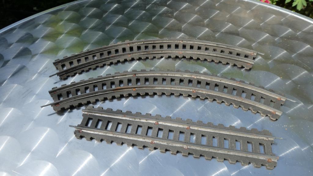 Zeer oude kartonnen rails voor restaurateur of verzameling, Gebruikt, Verzenden, Fleischmann, Rails