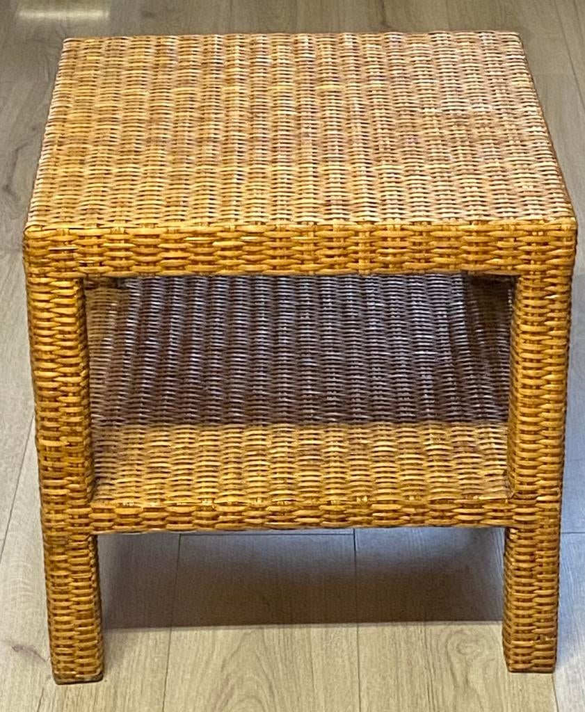 1Table base en osier et 1Commode de rangement en bois 35€, Maison & Meubles, Armoires | Casiers, Neuf, Enlèvement ou Envoi