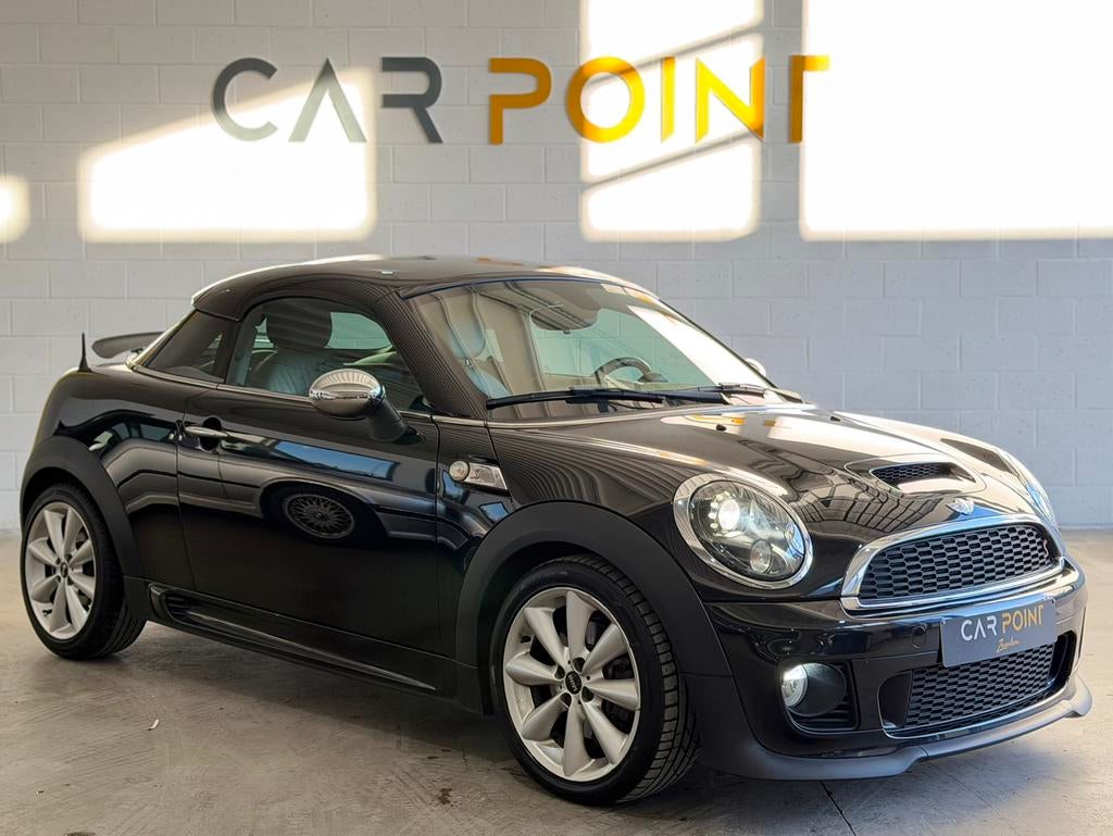 Coupe - NAVI - JOHN COOPER WORKS - 12 MAANDEN GARANTIE, Auto's, Voorwielaandrijving, Elektrische ramen, Zwart, 4 cilinders