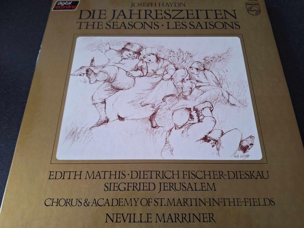 Haydn / Marriner - The Seasons Box 3 x Lp's Vinyl, Gebruikt, Ophalen of Verzenden, Vocaal, 12 inch