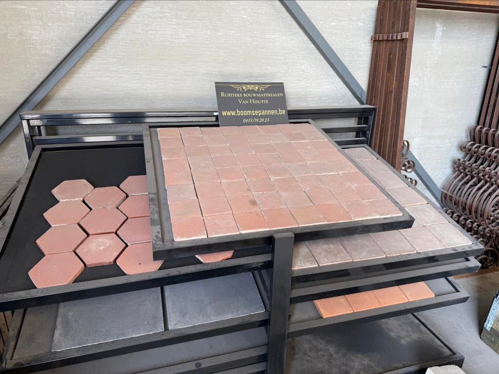Oude boomse tegels , plavuizen, estrikken, Tuin en Terras, Ophalen, Gebruikt