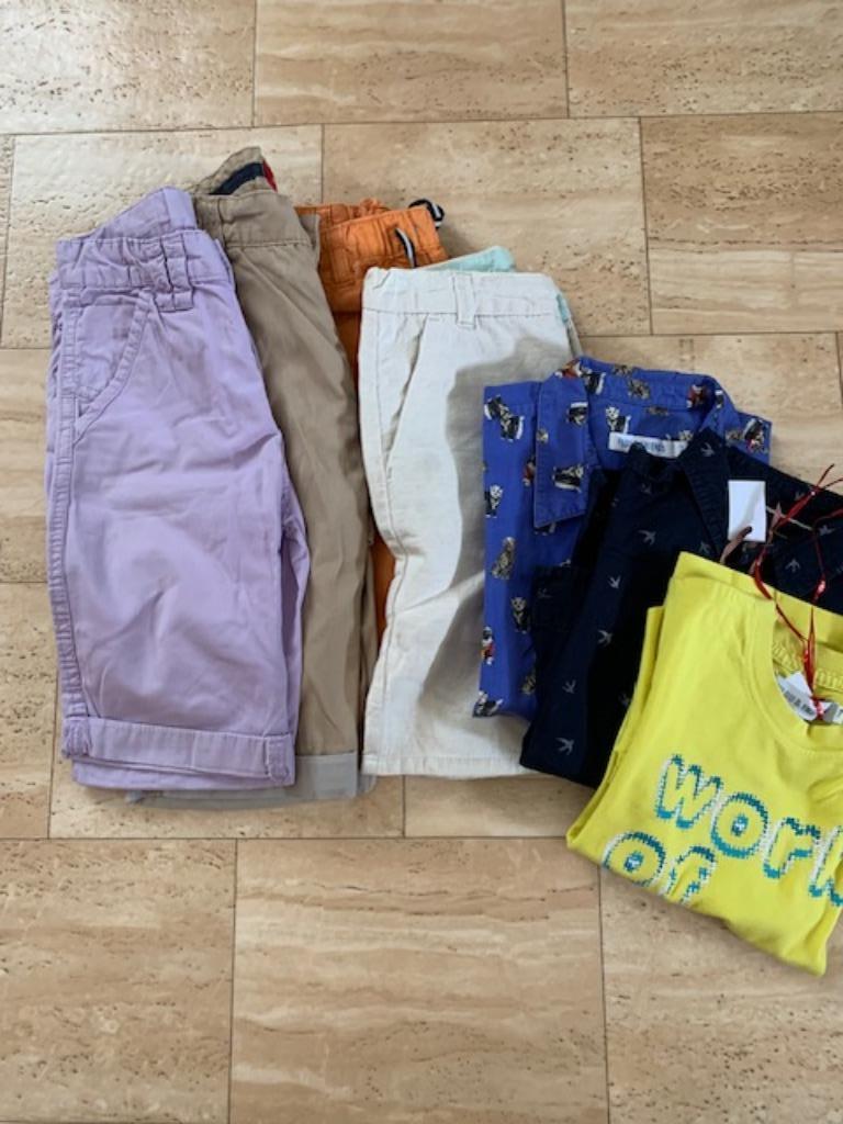 T-shirt - hemden  - bermuda's -  maat 122, Kinderen en Baby's, Kinderkleding | Maat 128, Gebruikt, Filou & Friends, Ophalen of Verzenden