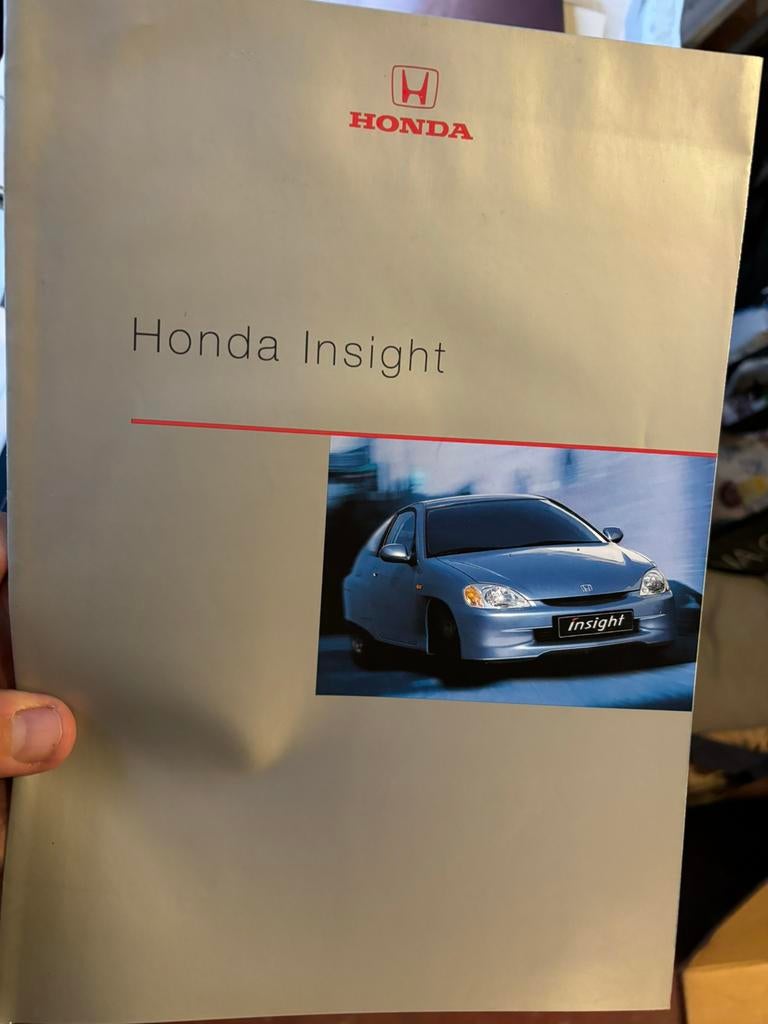 Brochure Honda Insight, 1999, Ophalen of Verzenden