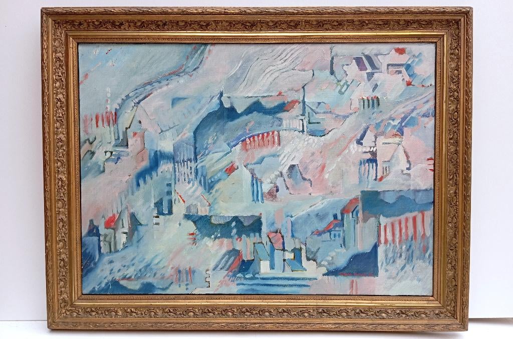 Raphaël Tanghe schilderij modern, Antiek en Kunst, Kunst | Schilderijen | Modern, Ophalen of Verzenden