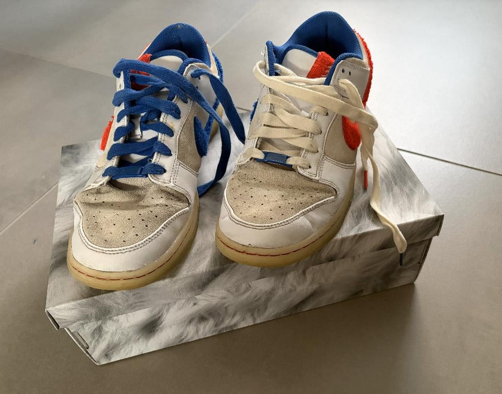 Nike Dunk Low Retro PRM, maat 42.5, Kleding | Heren, Schoenen, Wit, Nike, Ophalen of Verzenden, Zo goed als nieuw