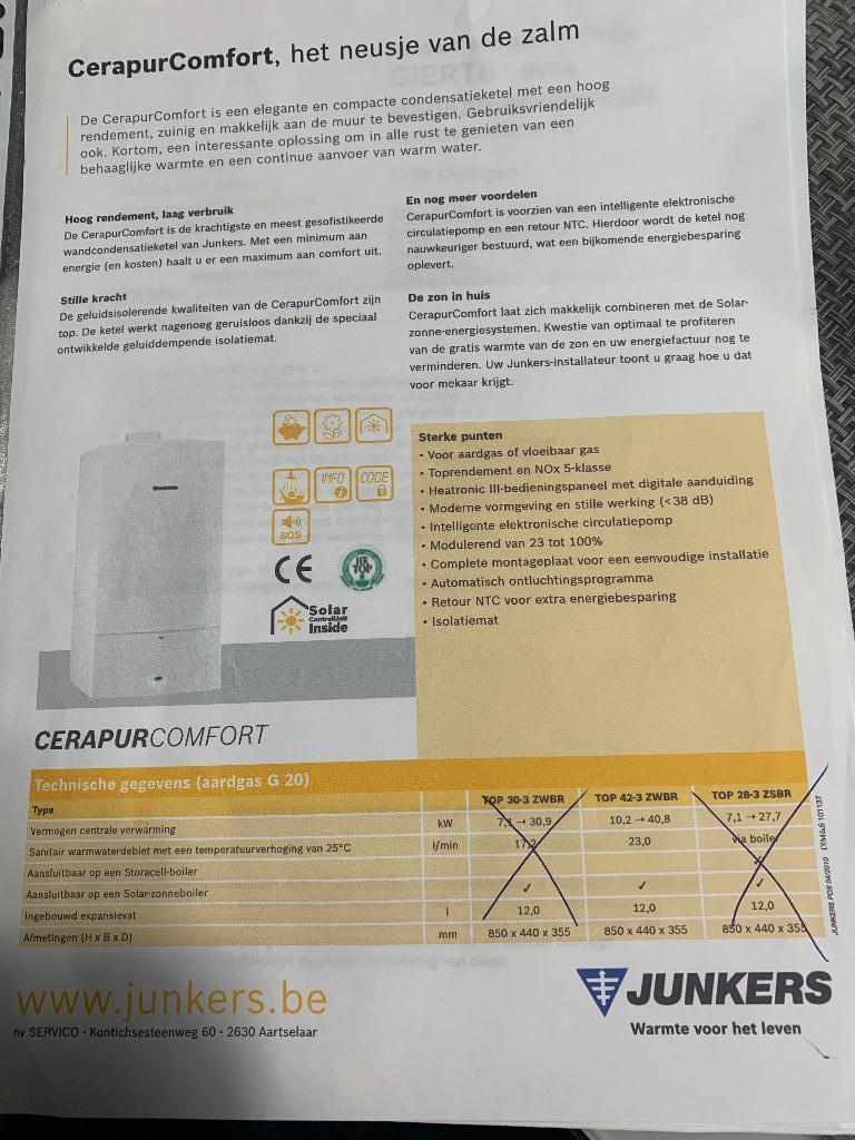 Gascondensatieketel, Enlèvement, Utilisé, Autres types
