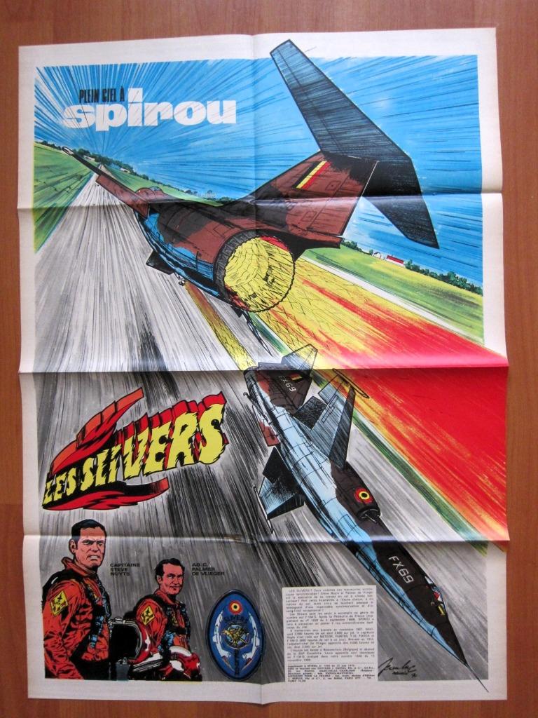 Spirou 1680 : Poster Les Slivers TBE (1970), Eén stripboek, Ophalen of Verzenden, Zo goed als nieuw