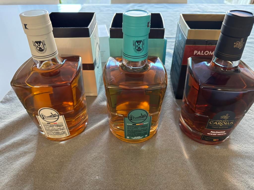 3 x whisky molenberg - gouden carolus, Ophalen, Nieuw